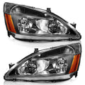 Black Headlight Assembly Left+Right I2247
