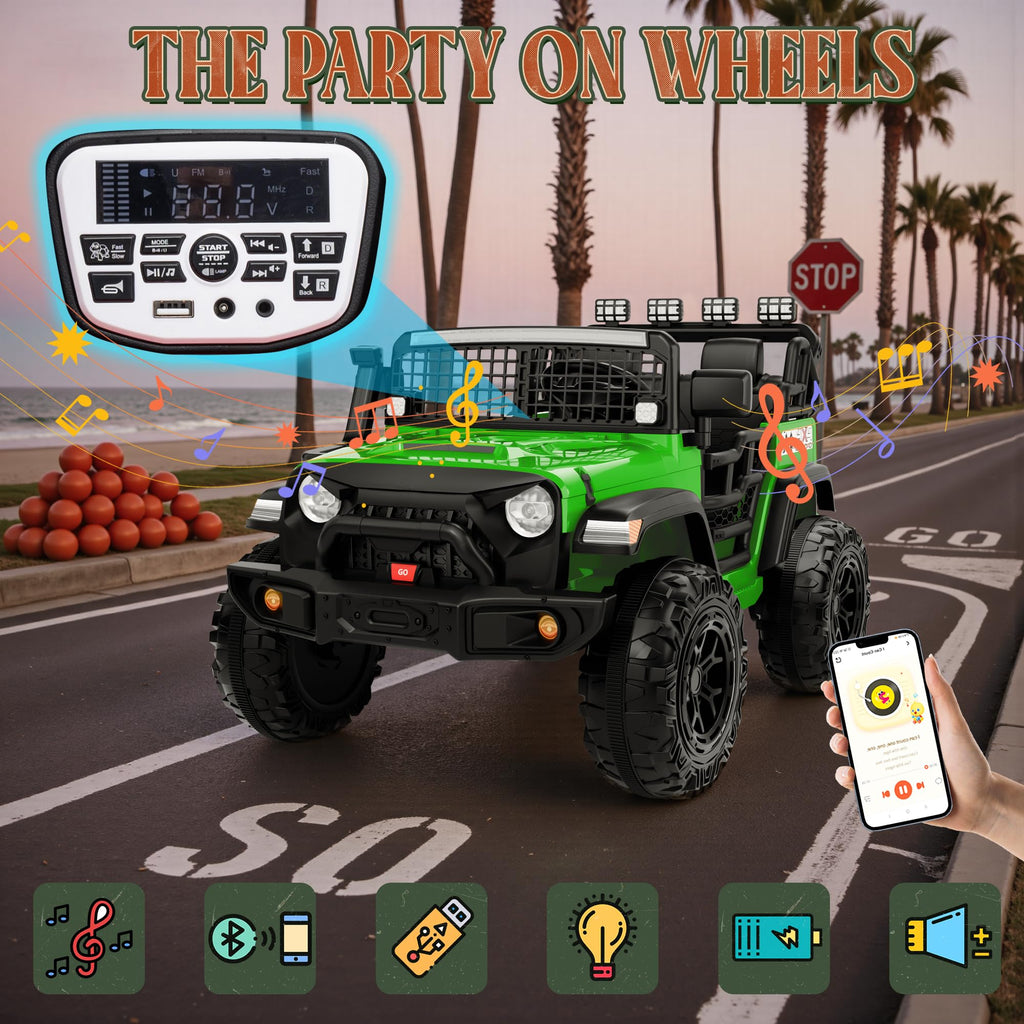 24V 2 Seater 4x4 Electric Ride on Truck O394