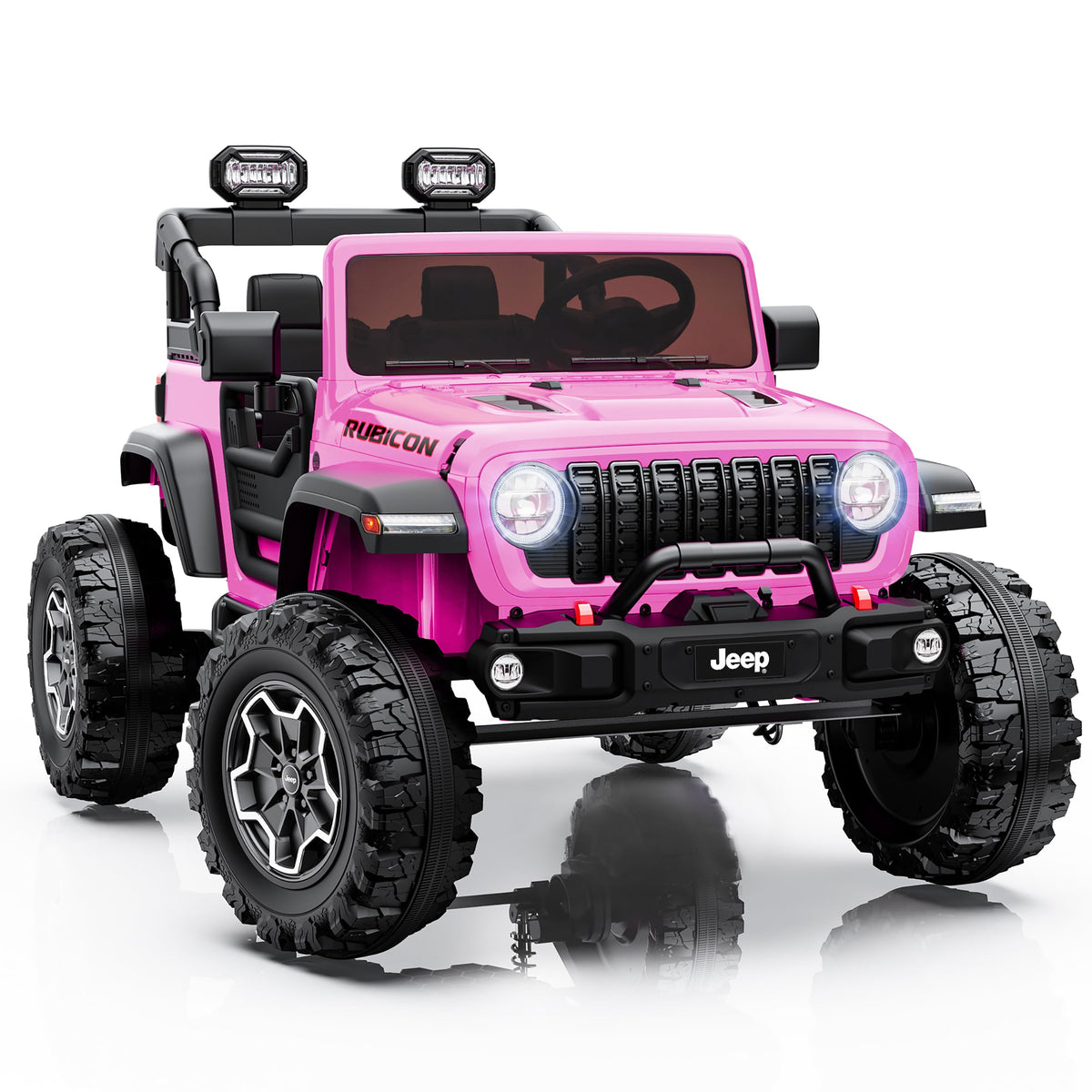 24V 2 Seater Ride on Car with Remote Control, Bluetooth (Pink) I671395