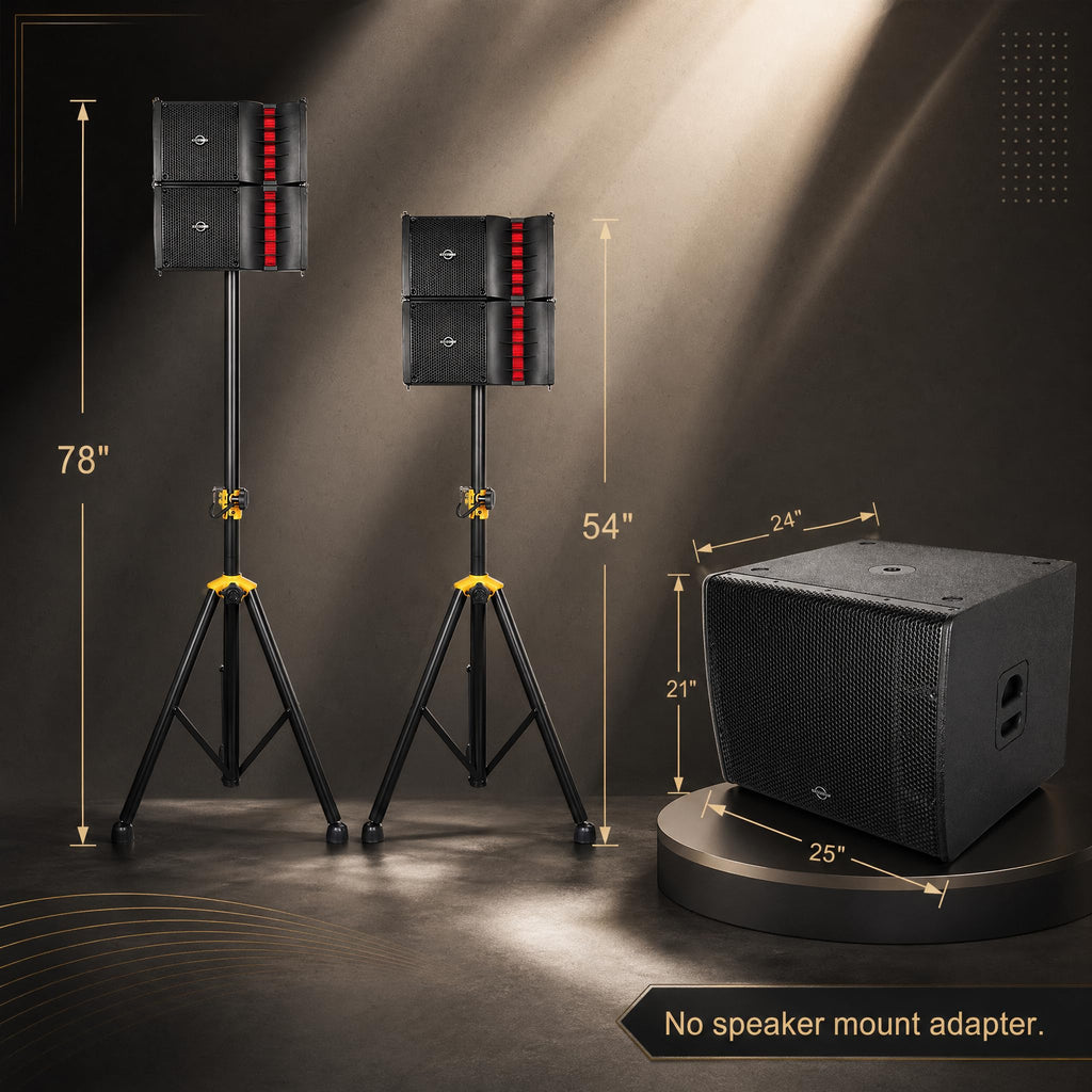 2000W Powered Line Array PA Speaker System with 18 Inch Subwoofer K457766