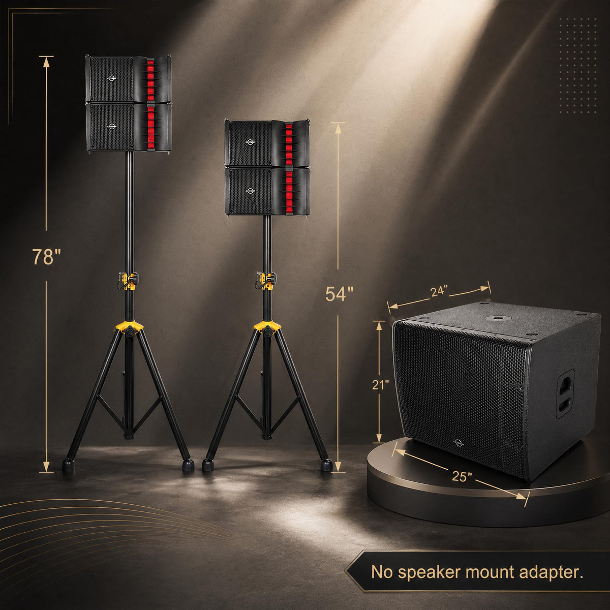 2000W Powered Line Array PA Speaker System with 18 Inch Subwoofer K457766
