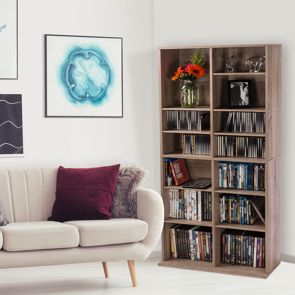 Weathered Oak Media Storage Cabinet O5116