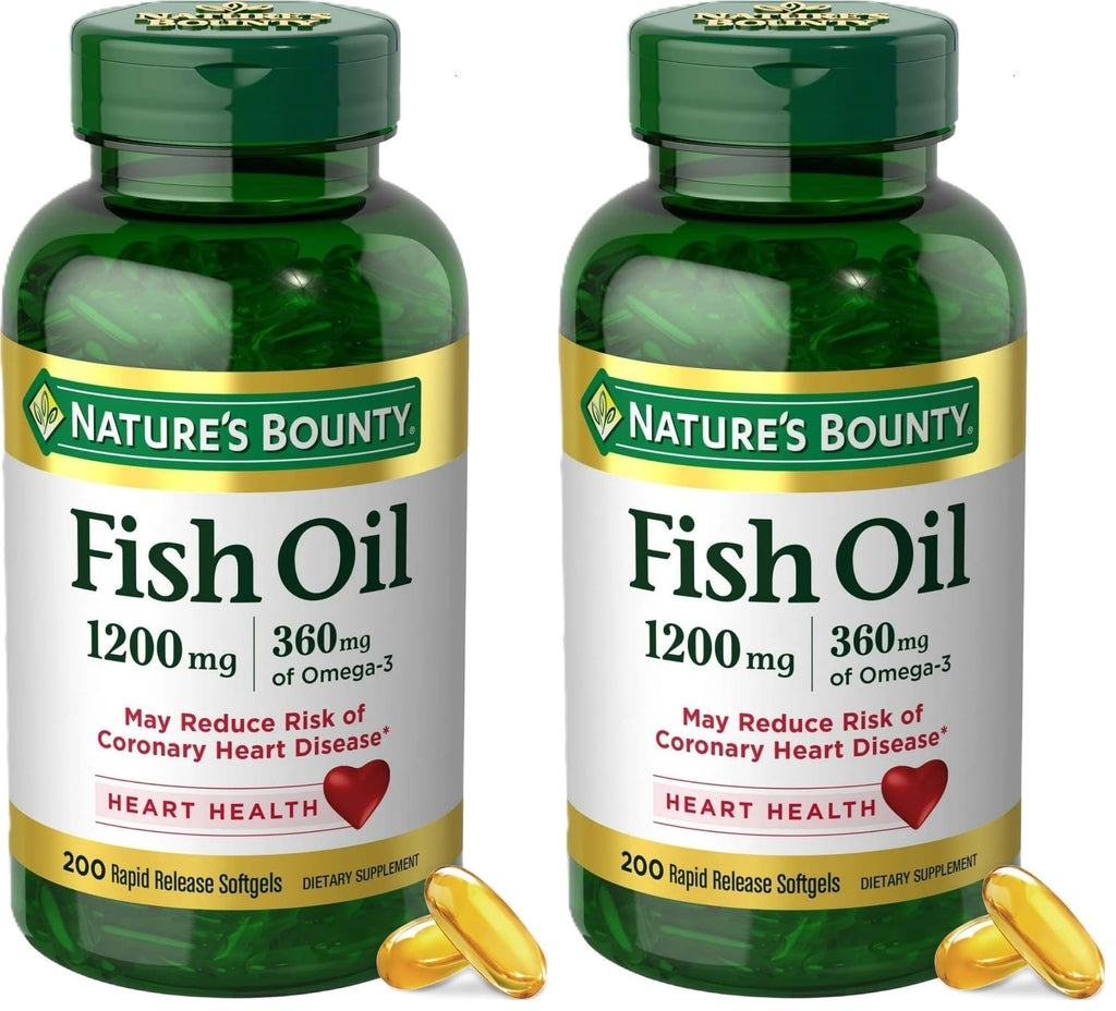 1200 Mg Omega-3 Fish Oil Softgels Pack of 2 M9541