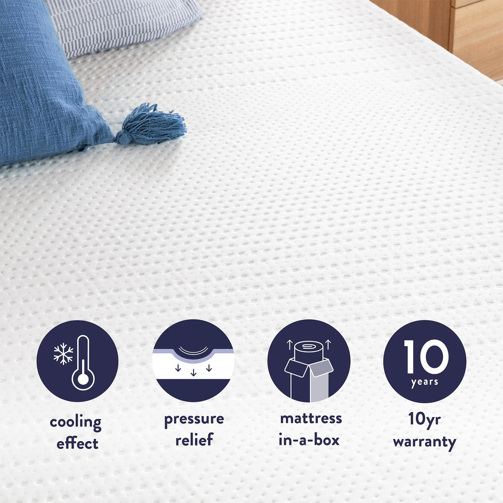 5 Inch Twin Cooling Gel Memory Foam Mattress T79687