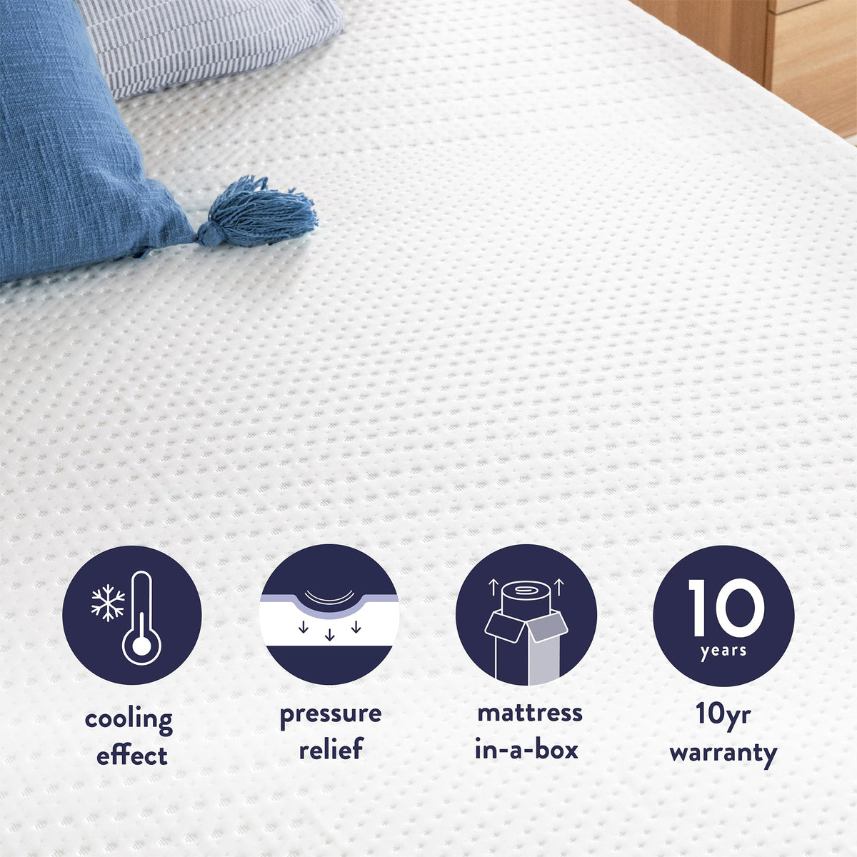 5 Inch Twin Cooling Gel Memory Foam Mattress T79687