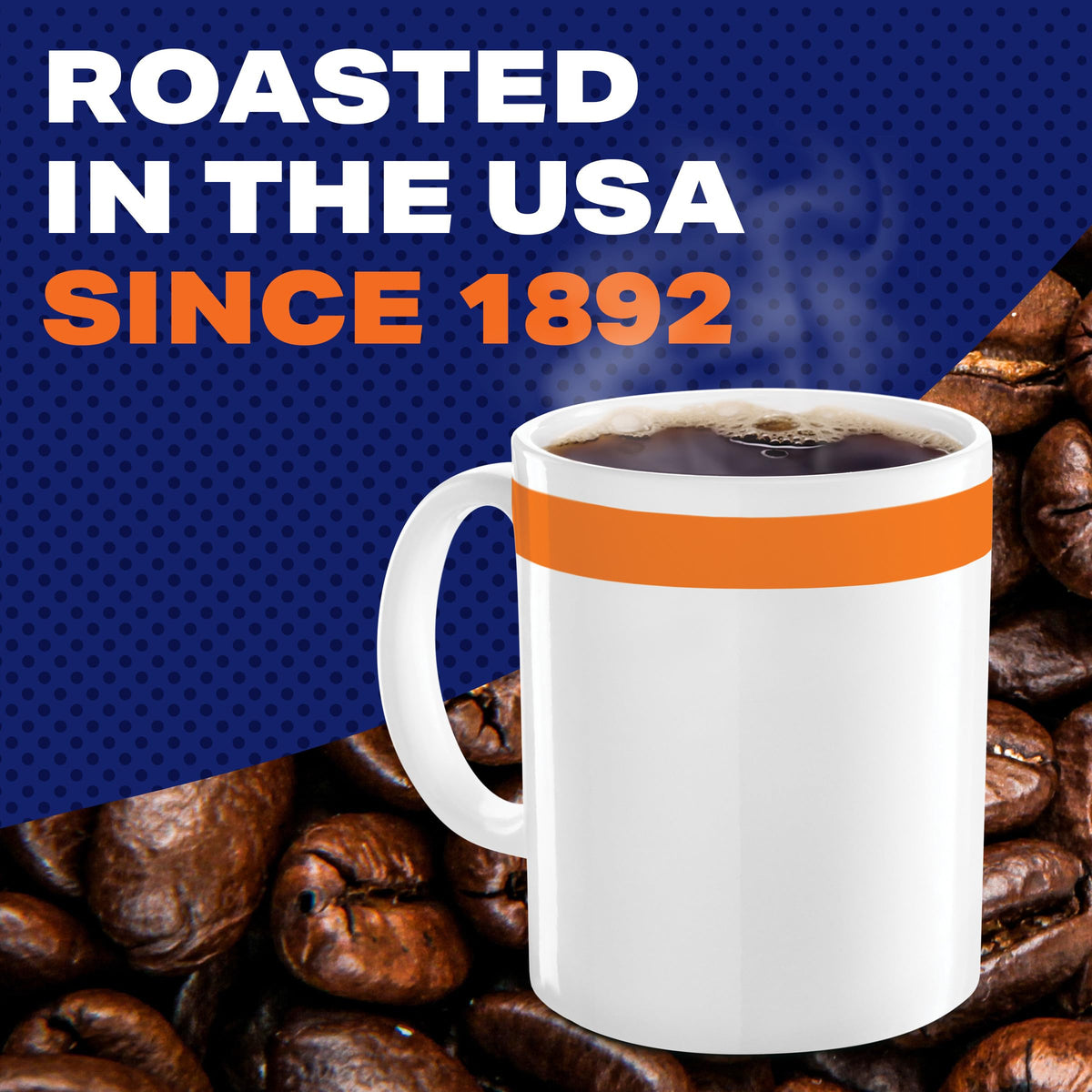 Instant Coffee, Original Roast Decaffeinated, 8 oz Jar L82899