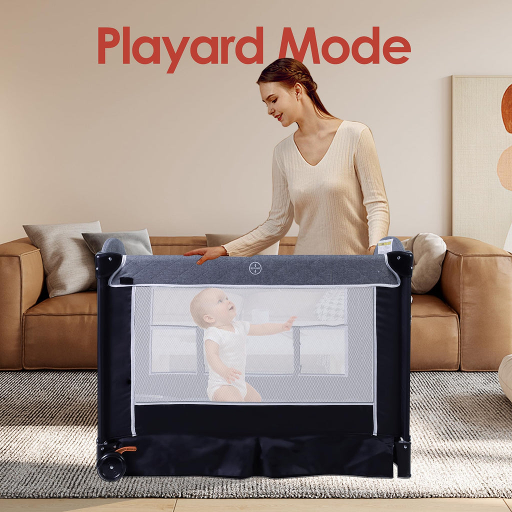 4 in 1 Portable Playard Baby Bassinet I725