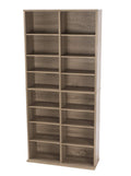 Weathered Oak Media Storage Cabinet O5116