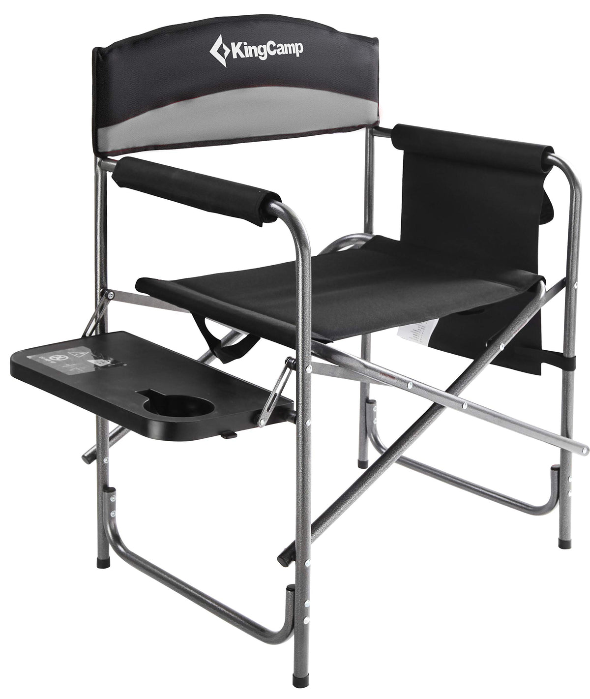 Heavy Duty Padded Folding Camping Chair with Side Table S56416