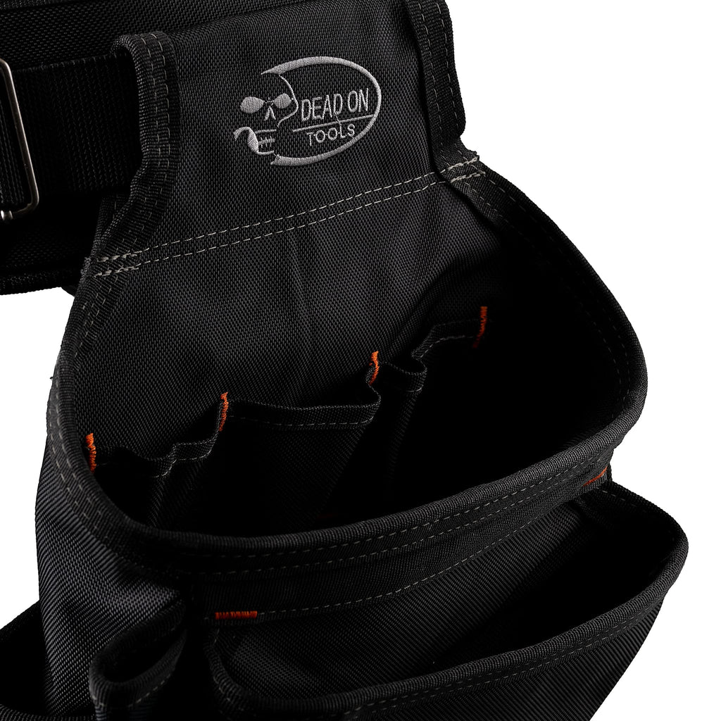 Black 1680 Denier Poly Carpenter’s Tool Belt with Suspenders A662732