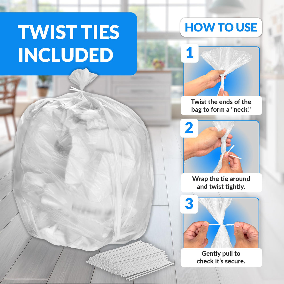 40-45 Gallon Heavy Duty Trash Bags W852