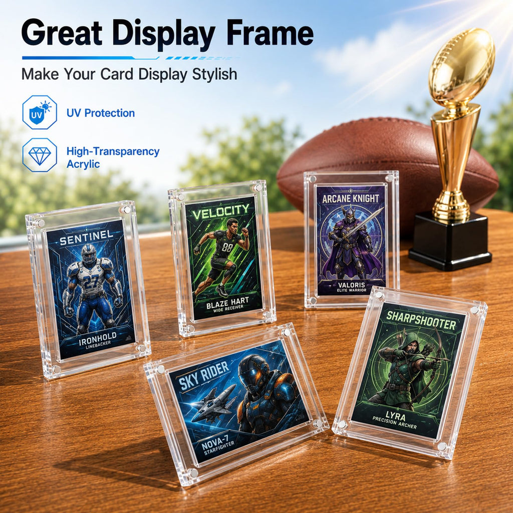 2 Pack Clear Acrylic Display Box with Magnetic Lid S23874