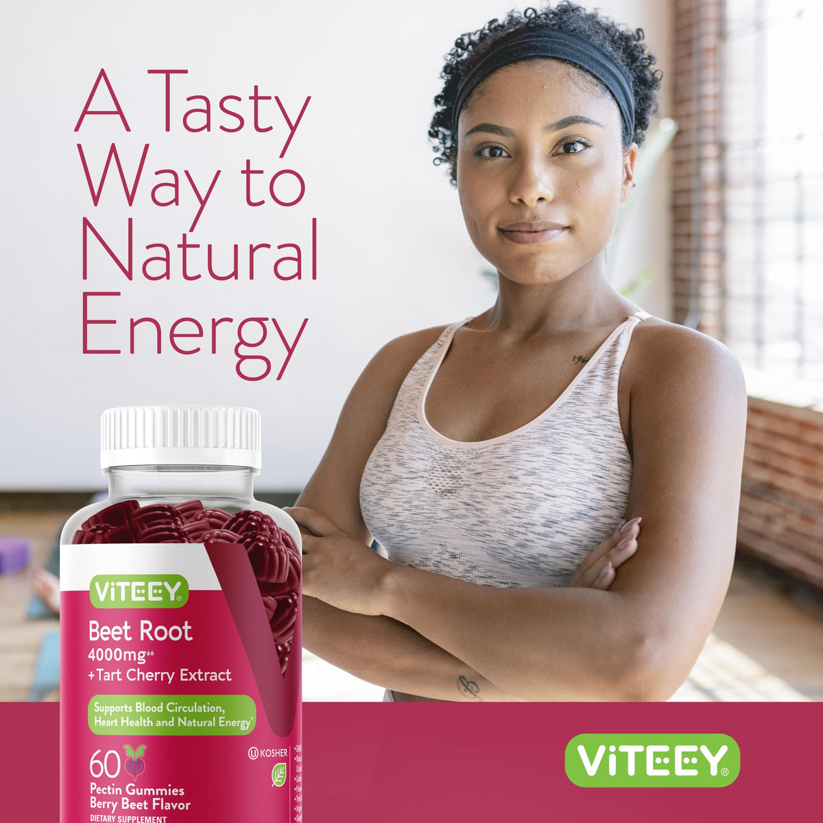 Beet Root Gummies 4000mg & Tart Cherry Q6051