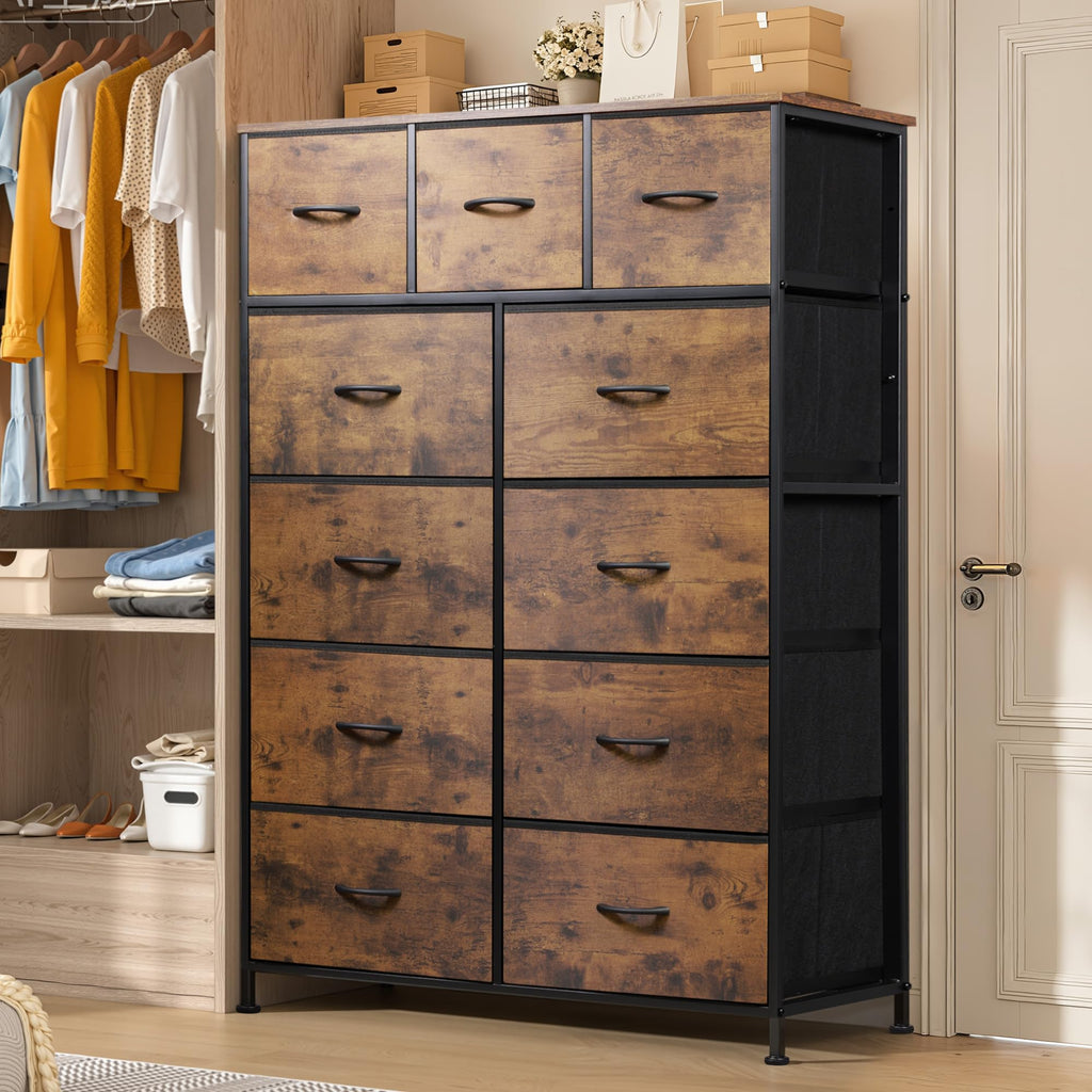 Entertainment Center with 11 Fabric Drawers C2721