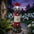15" Solar Lighthouse Garden Statue E918