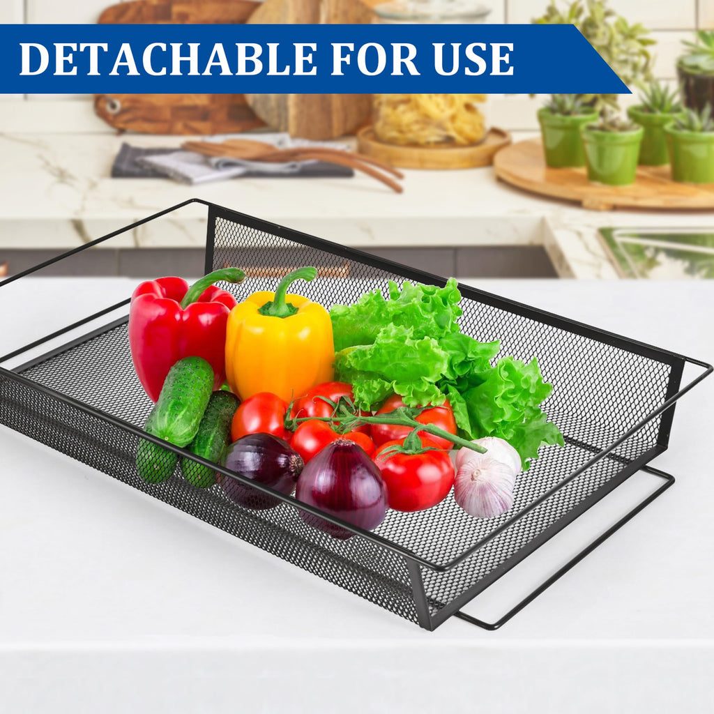 3 Tier Rectangular Metal Fruit Basket S645176