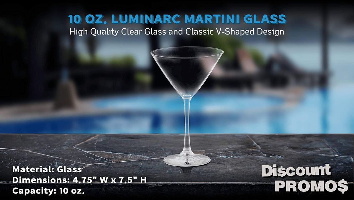 10 oz. Set of 10 Martini Glasses R646747