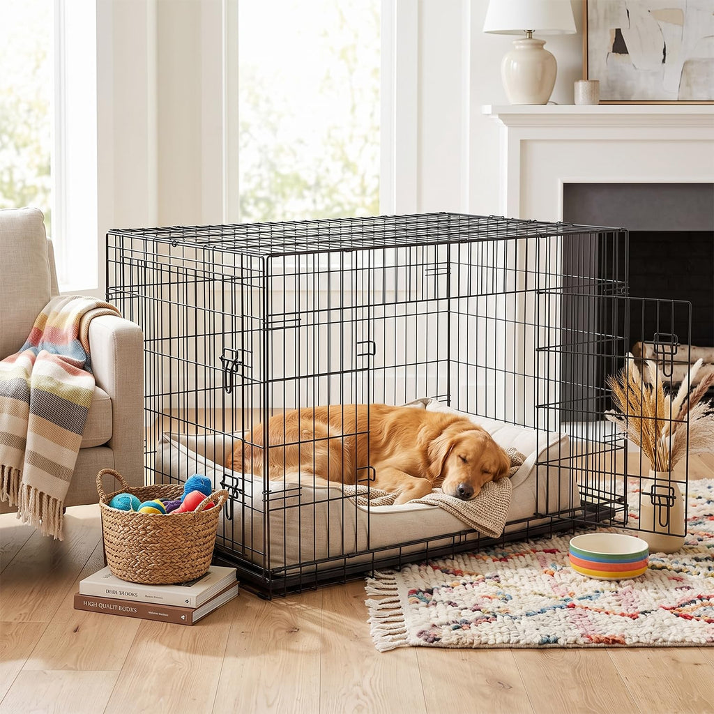 48" Double Door Crate Kennel with Divider C664064