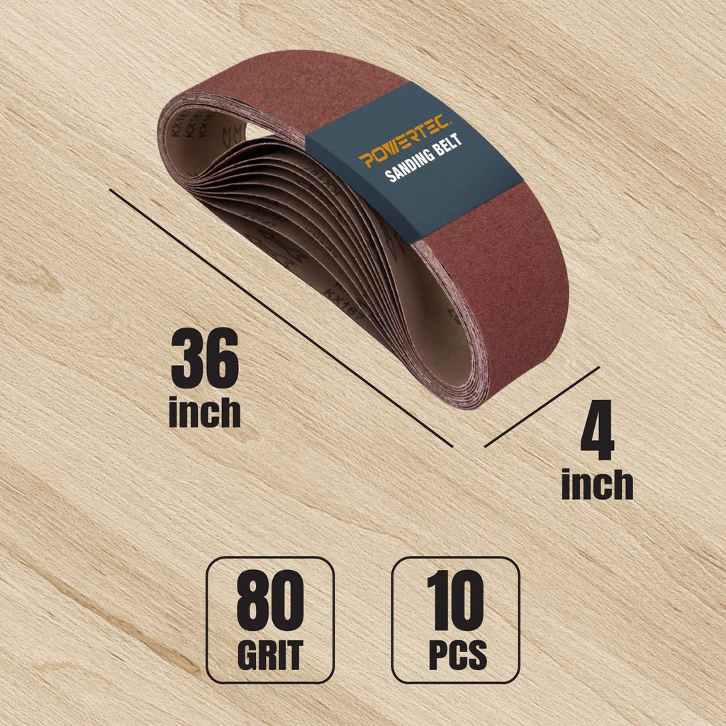 4 x 36 Inch Aluminum Oxide Sanding Belts X7345