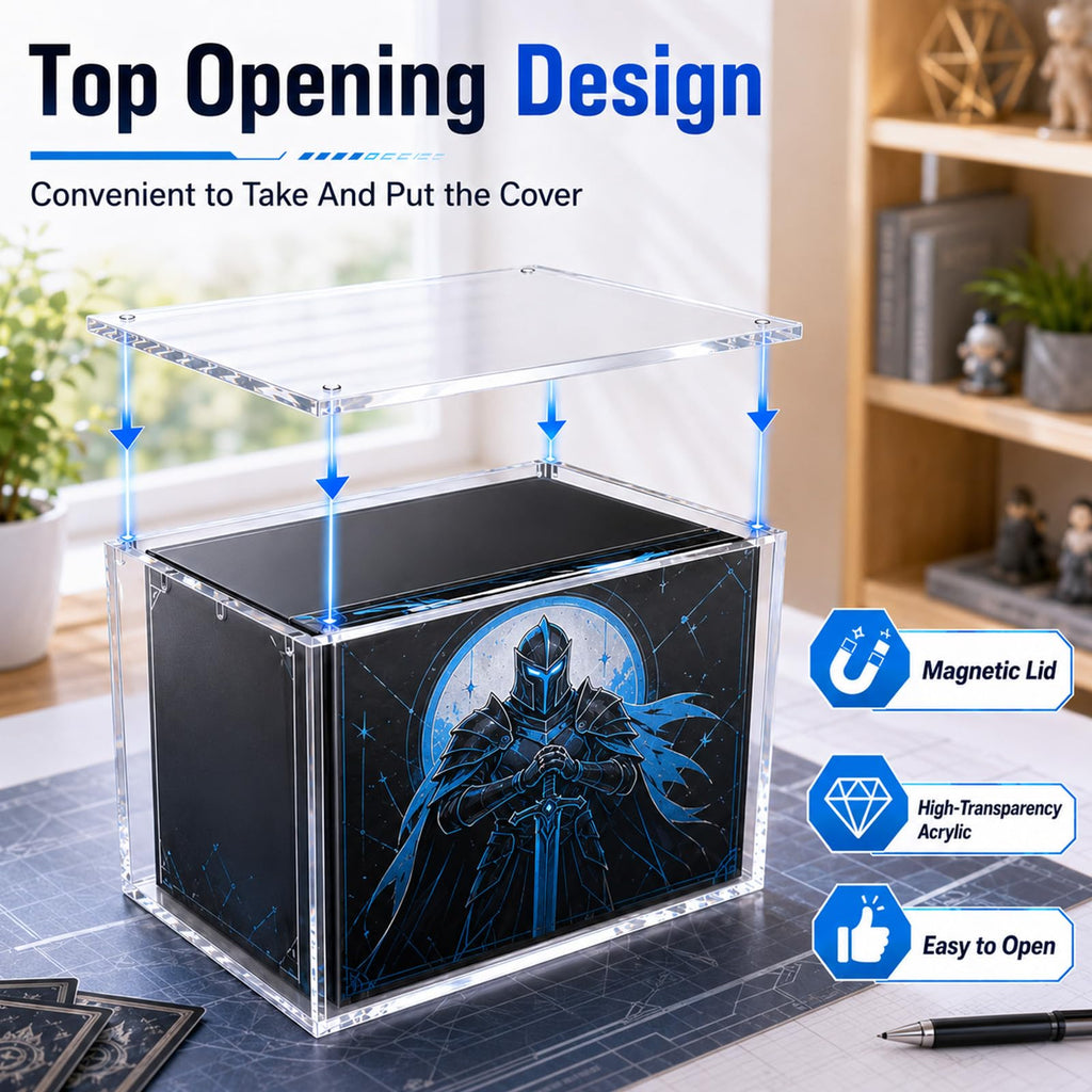 2 Pack Clear Acrylic Display Box with Magnetic Lid S23874