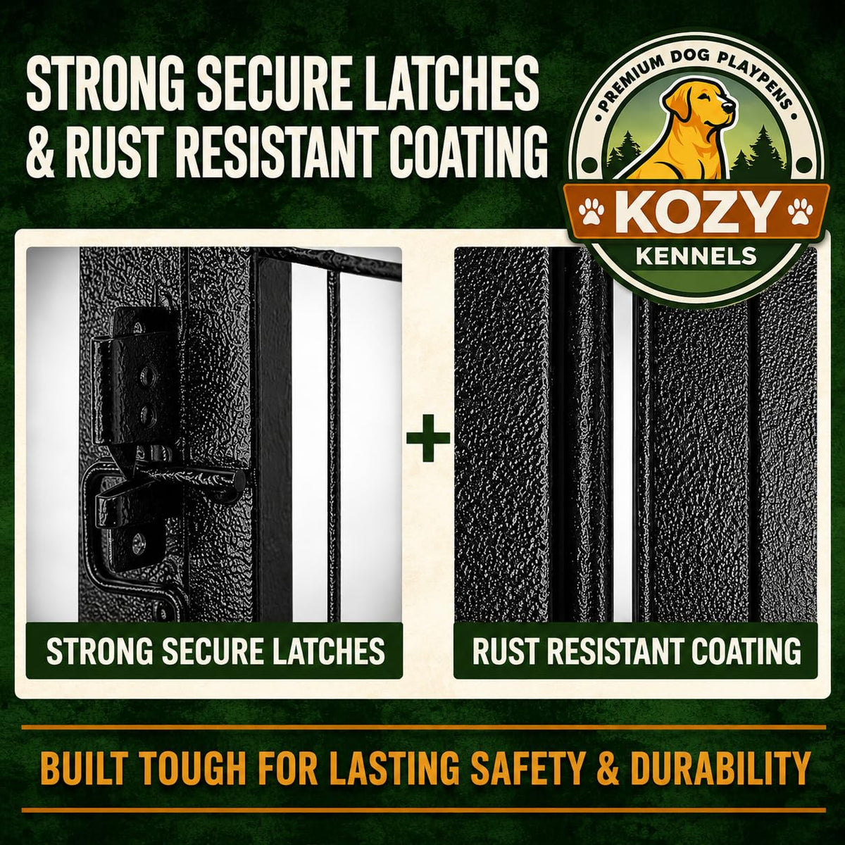 32 inch 16 Panels Heavy Duty Metal Dog Playpen with Gate N30673