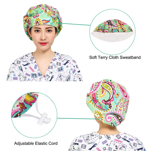 2 Pack Adjustable Cotton Working Cap with Sweatband K756222
