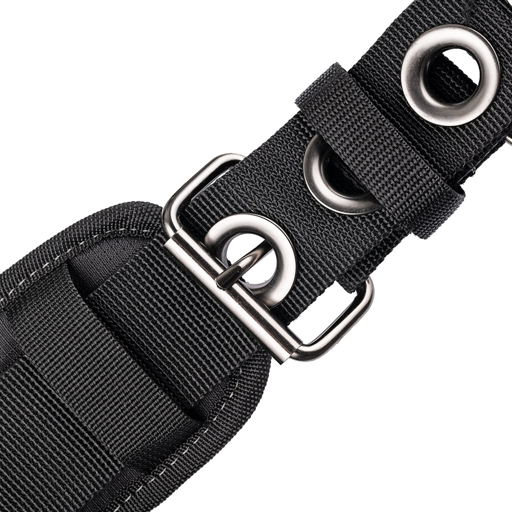 Black 1680 Denier Poly Carpenter’s Tool Belt with Suspenders A662732