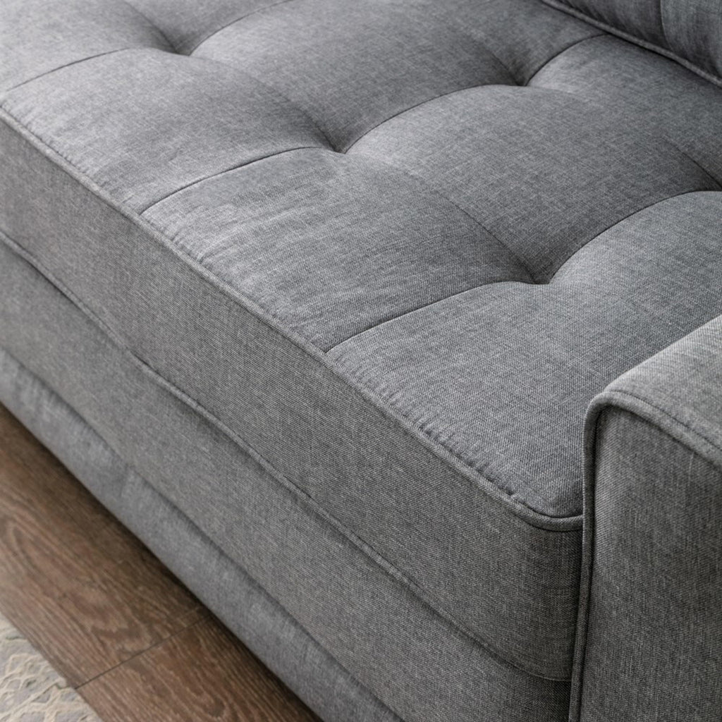 58 Inch Light Gray Upholstered Sleeper Sofa Bed U380