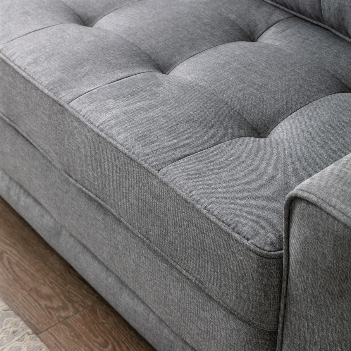 58 Inch Light Gray Upholstered Sleeper Sofa Bed U380